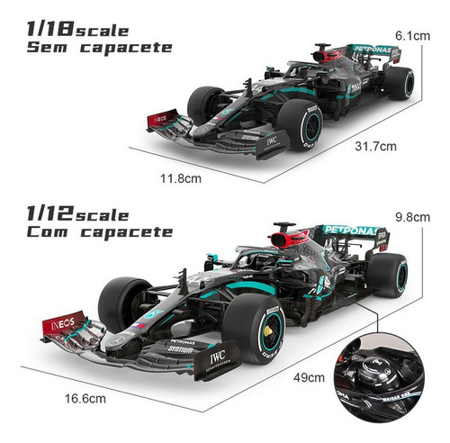 Mz Mando A Distancia Rc 1/18 F1 Mercedes-amg W11 #44