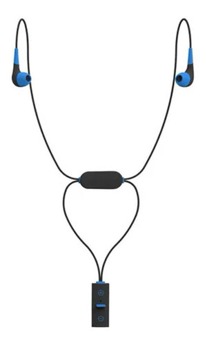 Imagen 1 de 2 de Auricular Interno Bluetooth Gtc Hsg-148 Azul Y Negro