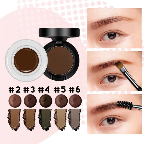 Pomada Y Sombra Para Ceja Brow Cepillo Incluido Color #02 Coffee