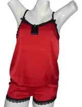 Comprar Pijamas Y Ropa De Dormir Pijamas Satinada Blusa Y Short