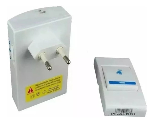 Imagen 3 de 8 de Timbre Inalambrico Resistente Al Agua 220 V