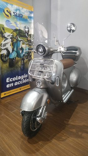 Imagen 8 de 25 de Sunra Vespa Vintage Electrica 0km Litio Scooter No Zanella