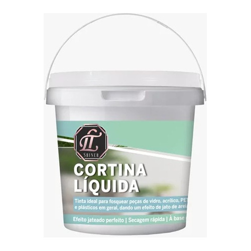 Cortina Líquida Lt Shiner Privacidade De Vidro Fosco 250ml Cor Incolor