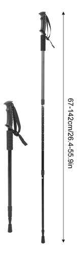 2 Bastòn De Senderismo Trekking Plegable Escalar Caminar