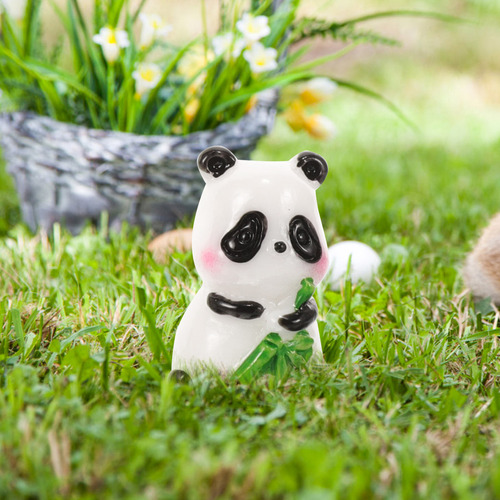 Figura De Panda De Resina, Adorable Figura De Panda, 8 Pieza