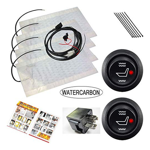 Kit Calentador Asiento Fibra Carbono Watercarbon Tech Era 2