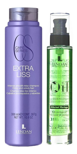 Lendan Shampoo Extra Liss 300ml + Aceite De Moringa 100ml