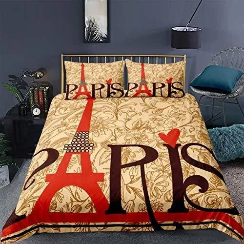 comprar Fundas Para Edredones - Feelyou Eiffel Tower Bedding Set Kin