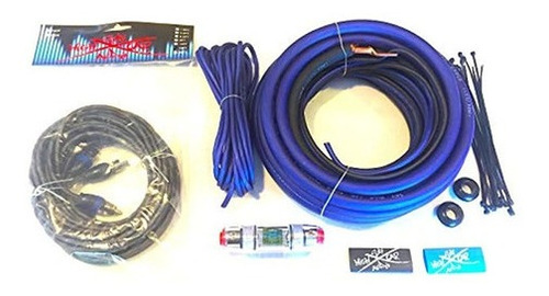 Kit De Amplificador Awg 4 Ga De Gran Tamaño Twisted Rca Blu