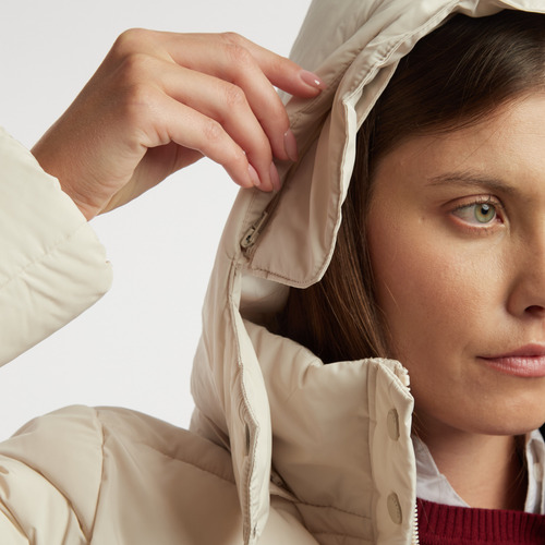 Campera Mujer Kevingston New Ima Beige Claro