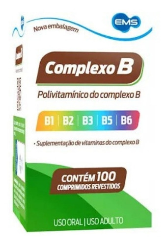 Complexo B Ems Com 100 Comprimidos Revestidos