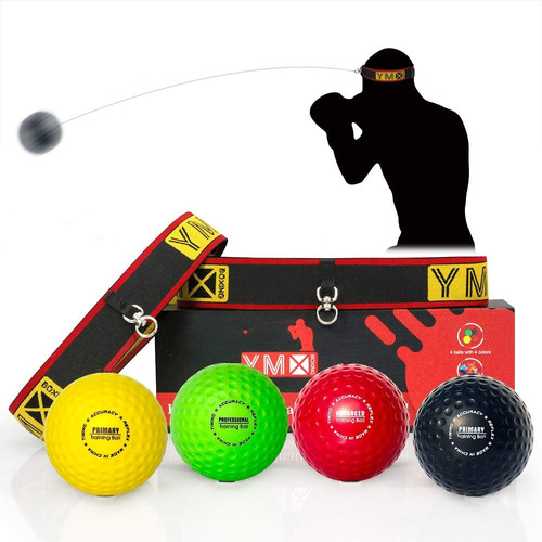 Ultimate Reflex Ball Set - 4 React Reflex Ball Plus 2 D...