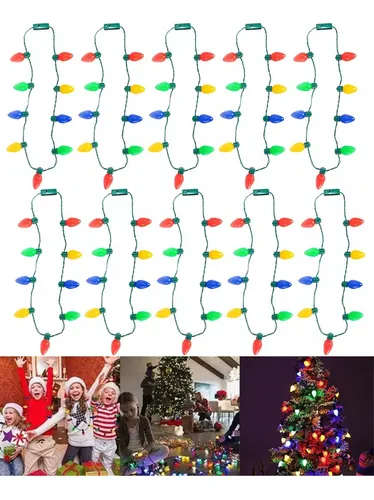 comprar Juego De Collares Y Collares Navideños De 10 Piezas