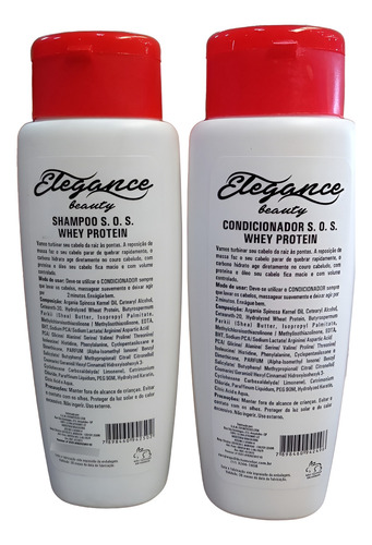 Shampoo 250ml E Condicionador 250ml Paris Color Elegance