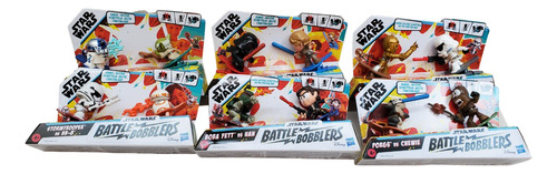 Star Wars Battle Bobblers Paquetes De 6 - Total 12 Piezas