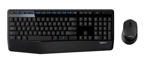 Teclado Logitech + Mouse Mk345 Wireless Usb Sp Black