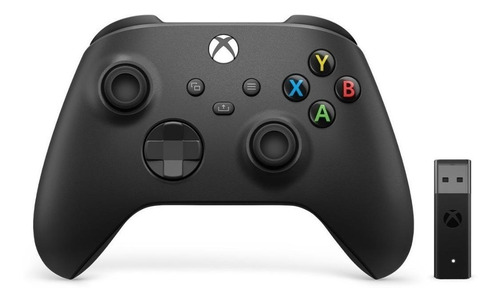 Control joystick inalámbrico Microsoft Xbox Xbox Series X|S Controller + Wireless adapter for Windows 10 carbon black