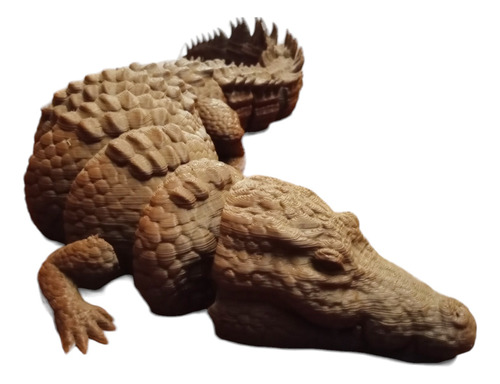 Caiman Cocodrilo Yacaré Impreso En 3d