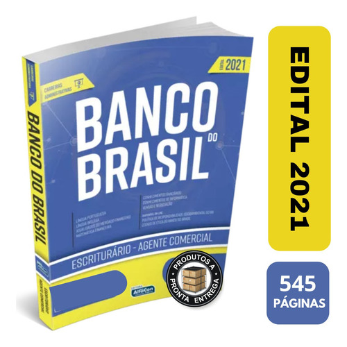 Imagem 1 de 6 de Apostila Banco Do Brasil Escriturário Agente Comercial 2021