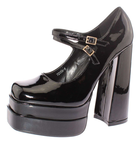 Zapato Terraplen Negro Andarina Art. 57205h5negro