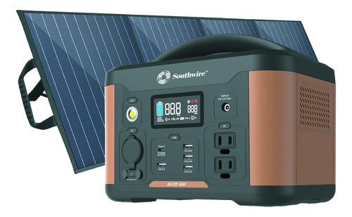 Southwire Kit De Panel Solar Portatil De 500 Y 100 W