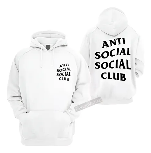 comprar Buzo Canguro Blanco De Anti Social Social Club Unisex