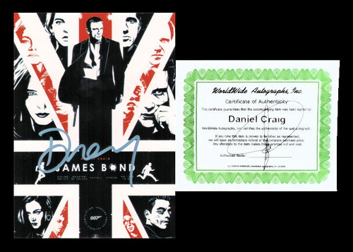 Daniel Craig James Bond 007 Autógrafo En Foto 5x7