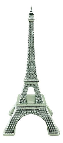 Figura Grande Torre Eiffel Escultura 45cm Plateada Zn Ct