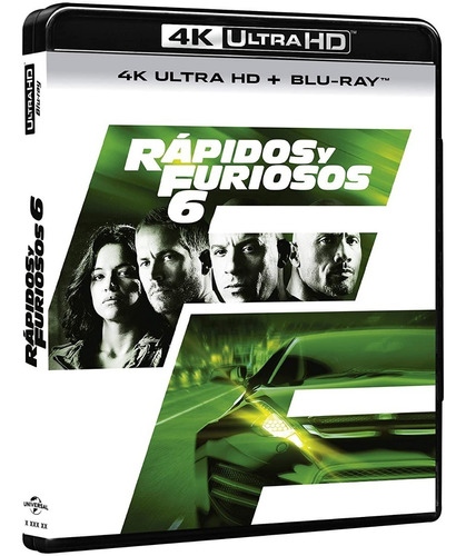 Rápidos Y Furiosos 6 | 4k Ultra Hd + Blu Ray Película Nuevo