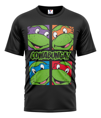 Playera Turtles, Peso Completo 100% Algodón 