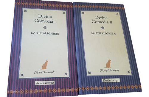 Divina Comedia Dante Alighieri 2 Tomos Tapa Dura Nuevo