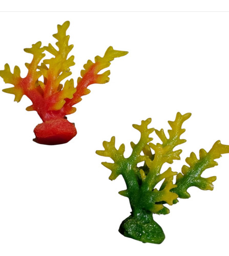 Adorno De Silicona Para Acuarios Coral Soft. Mod.1029 /11 Cm