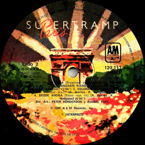 Supertramp - Paris - Vinilo Argentino Estándar (Usado)