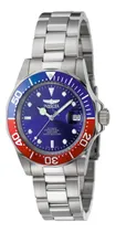 Comprar Reloj Hombre Invicta Automático Acero Inoxidable 40 Mm 5053 Color de la correa Plateado Color del bisel Azul marino\u002FRojo Color del fondo Azul marino