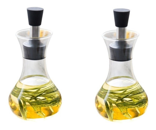 Set Aceitera Vinagrera Vidrio 250ml Cocina Restaurante