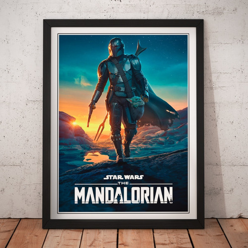Cuadro Series - Mandalorian - Star War Poster 
