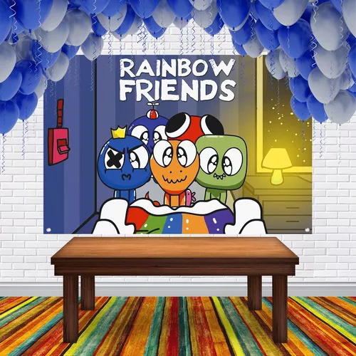 Capa de Caderno Rainbow Friends - Fazendo a Nossa Festa