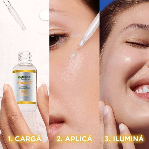 Imagen 3 de 7 de Serum Iluminador Garnier Con Vitamina C + Niacinamida 30ml