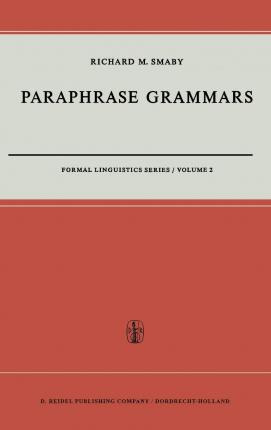 Libro Paraphrase Grammars - R.m. Smaby