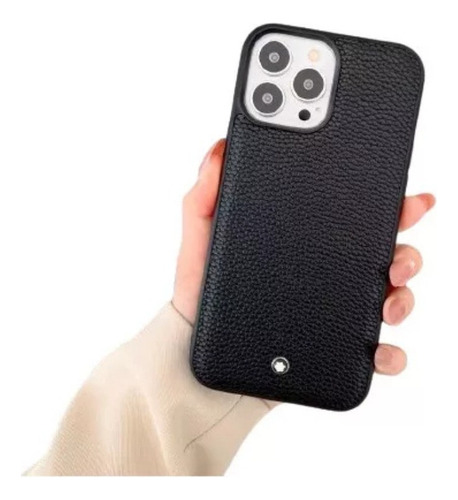 Zs Funda Protectora Montblanc Negra For iPhone 2025 New