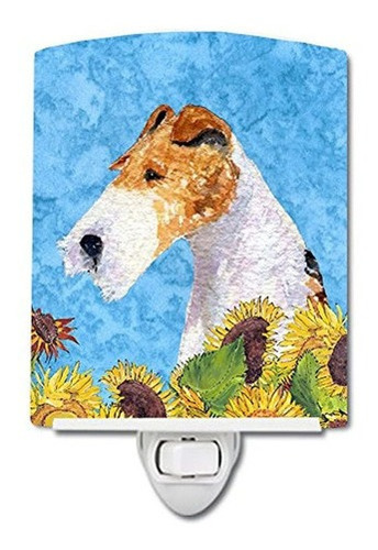 Fox Terrier De Los Tesoros De Caroline En Luz De Noche De Fl