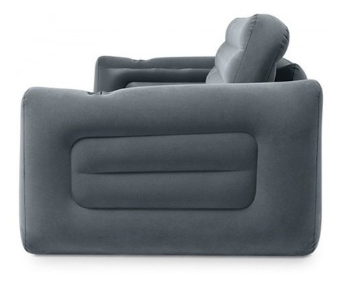 Sofá Cama Inflável Aveludado Colchão 200 Kg Cama Casal Intex
