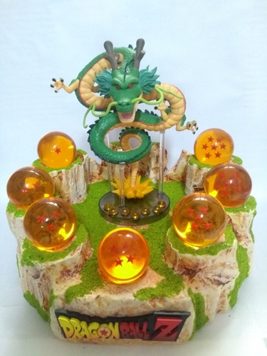 Dragón Ball Goku Shenlong Esferas Del Dragón Base Montaña 