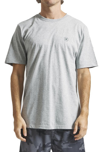 Camiseta Hurley Mini Icon Sm24 Oversize Masculina Cinza