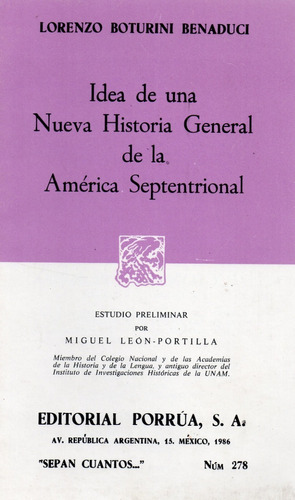 Idea De Una Nueva Historia General De La América Septentrion