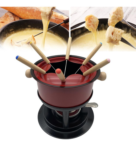 Fondue Maker Pot Fondue Pot Con 6 Palos Multiusos Fondue Pot