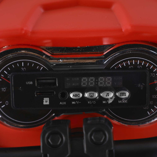 Cuadrimoto Big Quad 1288 Con Carro Roja Color Rojo