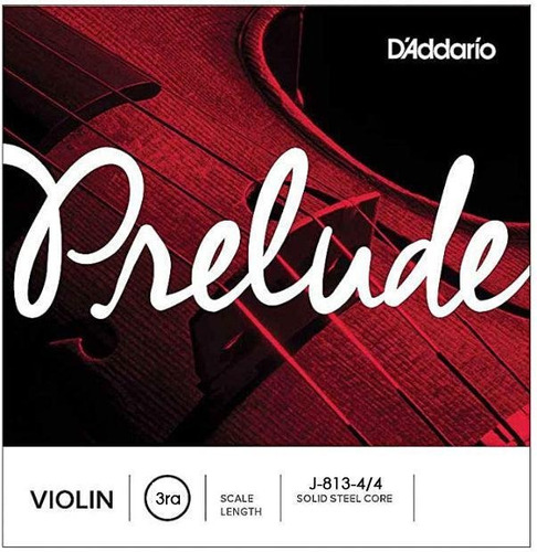 Cuerda Suelta 3ra. Para Violin D Addario J813-4/4m