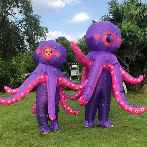 Disfraz Inflable De Pulpo Cosplay Para Niños Y Adultos Para