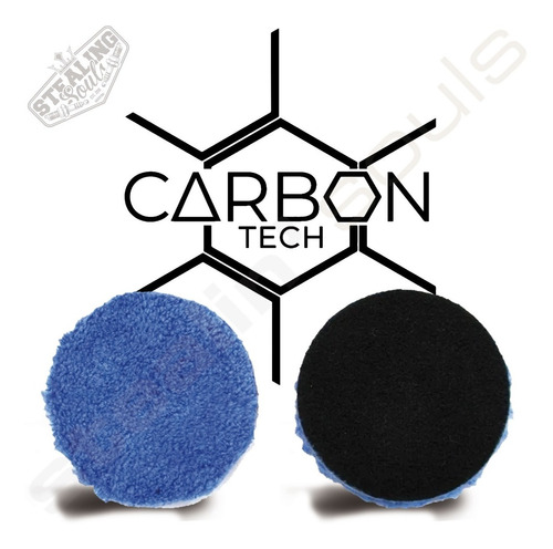 Carbon Tech | Pad Microfibra | 3 Pulgada | Azul | Detailing
